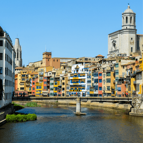 Take a colourful day out to visit the city of Girona