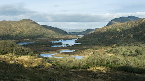 Explore the loughs and hillsides of Killarney National Park, starting five minutes' drive away