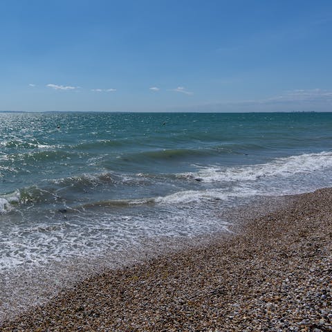 Drive just five minutes to sandy West Wittering Beach