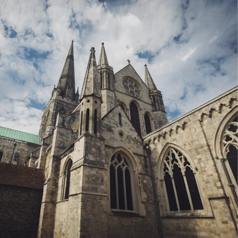 Take a trip to Chichester, just a fifteen-minute drive away