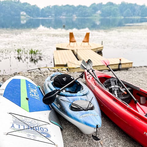 Embrace a fun adventure with one of the kayaks