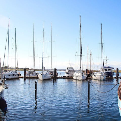 Explore the beautiful sailing harbour of Marina Wendtorf, it's on your doorstep