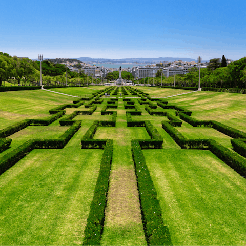 Admire the views from Eduardo VII Park, within walking distance