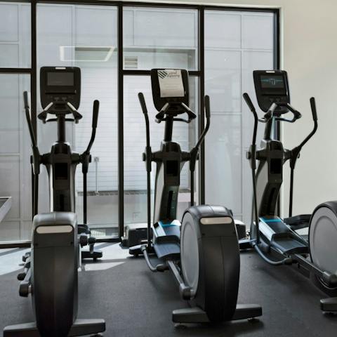 Get set up for the day with workout in the on-site gym