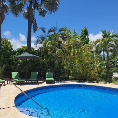 Cool off with a dip in the stunning shared pool located on the complex