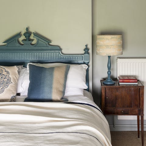 Snuggle up after a long day in the characterful and comfy bedrooms