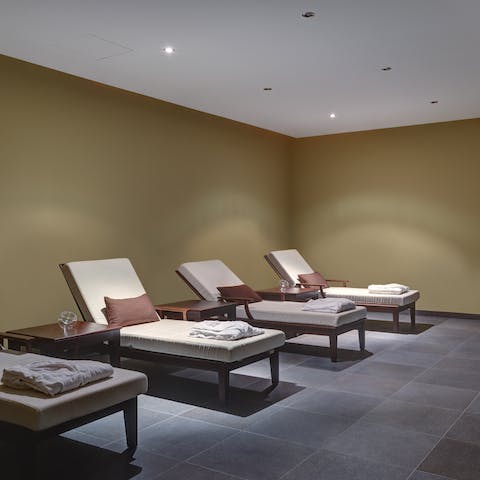Book in a pampering treatment at the spa