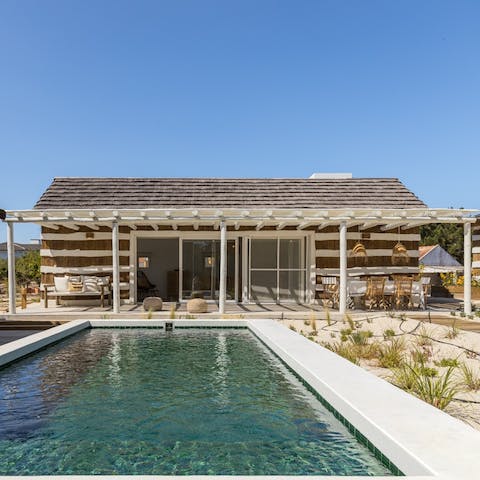 Relish cooling dips in the pool on cloudless summer days