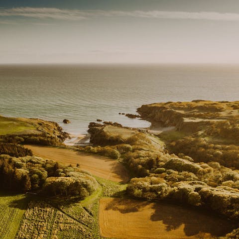 Discover the secluded bays of Portpatrick – within walking distance