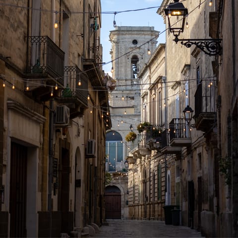 Venture into the nearby town of Francavilla Fontana for some Italian delicacies