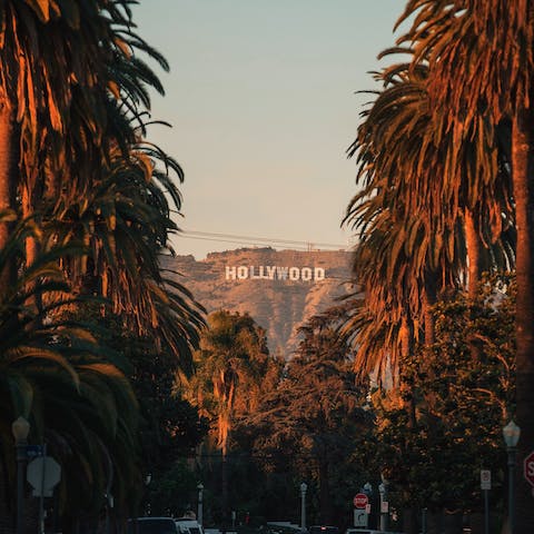 Discover the glamour of Hollywood Boulevard, just an eight-minute walk away 