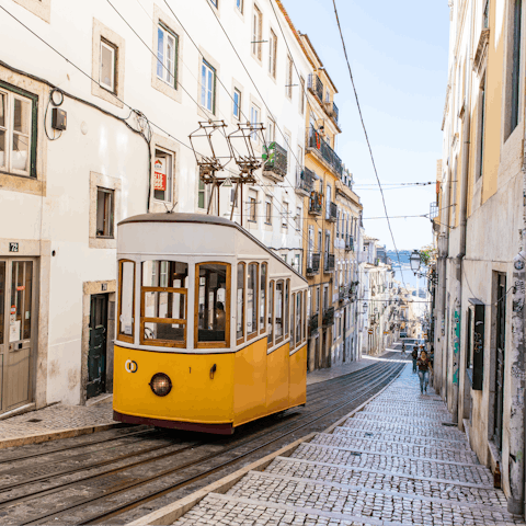 Riding the tram is a must-do in Lisbon
