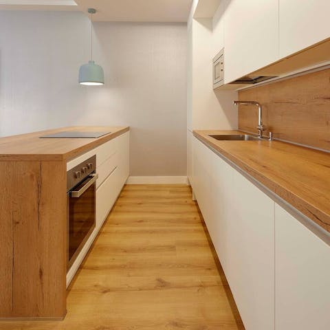 Luxuriate in having the space to get creative in the open-plan kitchen
