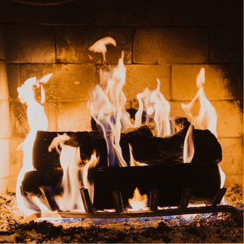 Curl up beside the woodburner on chilly nights