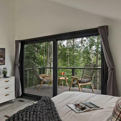 Watch the sunset on the master suite balcony