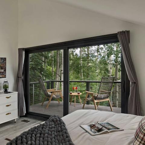 Watch the sunset on the master suite balcony