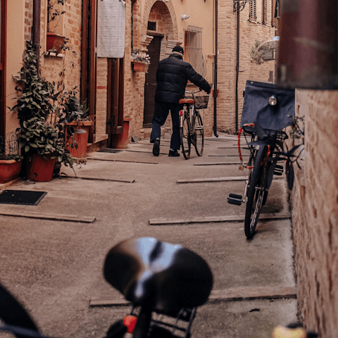 Visit the enchanting streets of Porto San Giorgio, just a fifteen-minute drive away