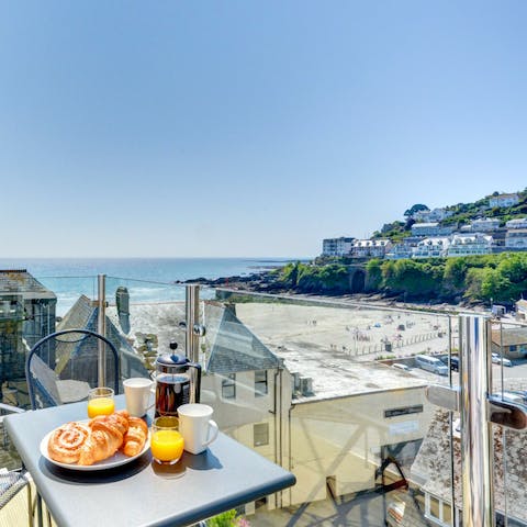 Sip your morning coffee as you admire the stunning sea views from the balcony