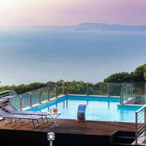 Relax and take in those stunning views from the rooftop pool 