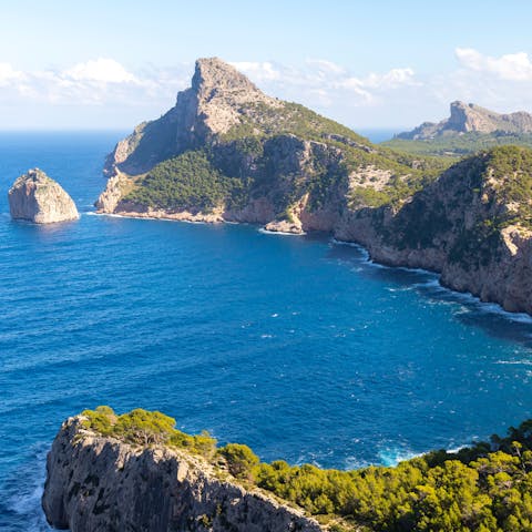 Visit the stunning Cap de Formentor – the island's northernmost point is approximately 25km