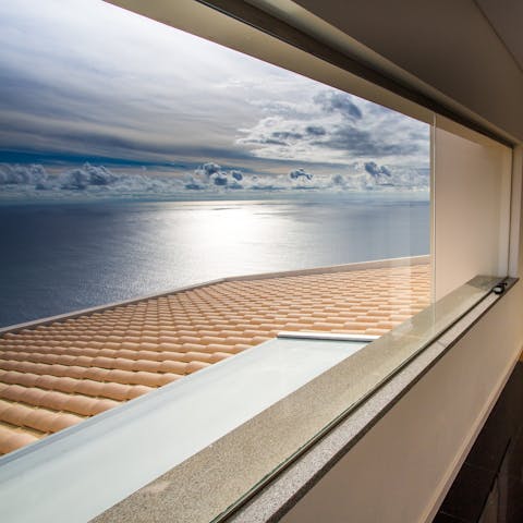 Admire the beautiful views across the Atlantic Ocean