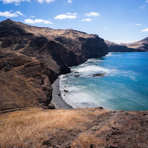 Explore the rugged coastline of Madeira, right on your doorstep