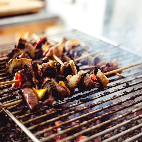 Fire up the grill for alfresco dinners in the garden