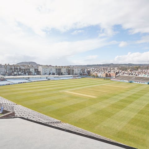 Peer out of your window for an unbeatable view of Scarborough cricket club 