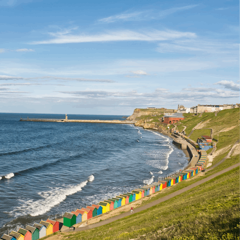 Make morning strolls along Whitby seafront part of your new routine – just a 0.3 mile walk away