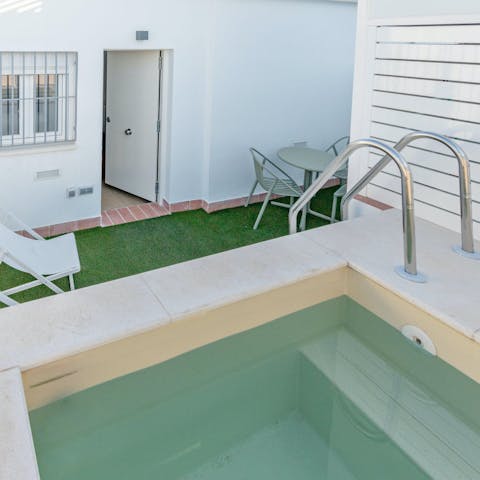 Relax in your private pool and outdoor living area after a busy day of sightseeing