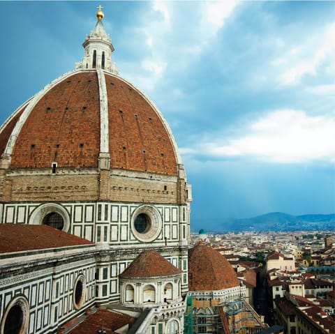 Take a day trip to explore Florence – it’s an hours drive away from the villa