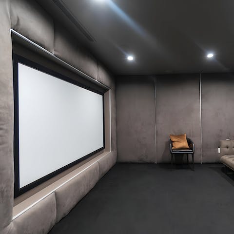 Kick back in the home theatre for an evening in