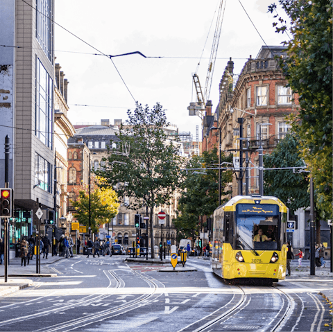 Explore vibrant Manchester – it's within walking distance