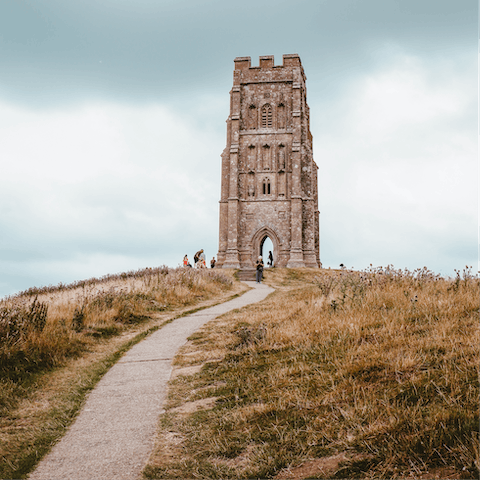 Visit the famous Tor in Glastonbury, only minutes away