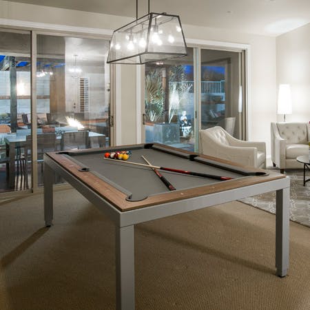 Convert the dining table into a regulation size pool table once you're done with dinner