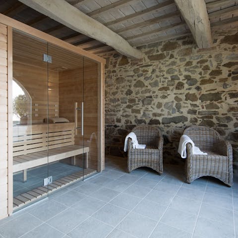 Treat yourself to the rejuvenating benefits of the sauna 
