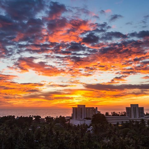 Take in spectacular sunsets from your privileged penthouse viewpoint