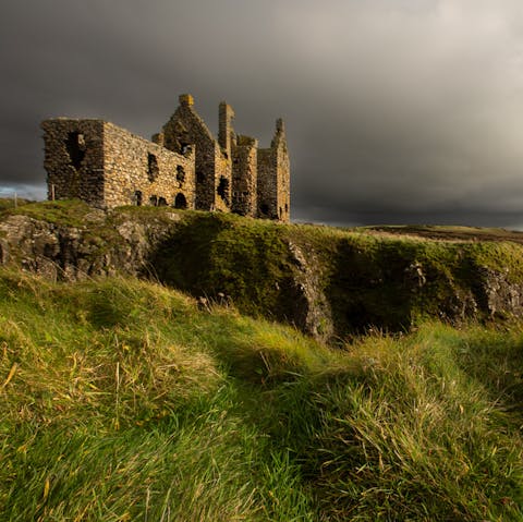 Hike to the castle ruins set within the 2000-acre estate