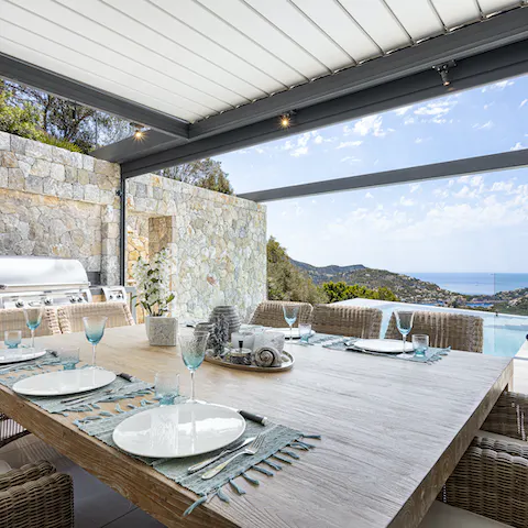 Fire up the barbecue on the outdoor terrace and dine underneath a Mallorcan sunset