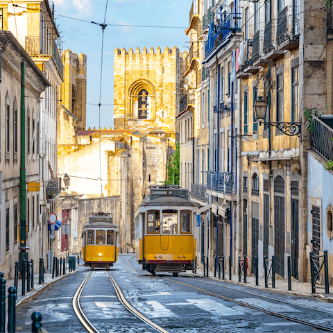 Stay in the lively Chiado district of Lisbon 