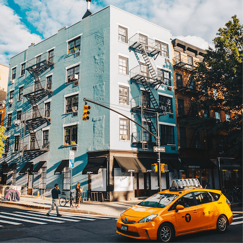 Walk five minutes to West Village for coffee