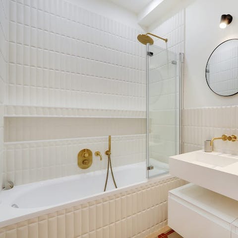 Treat yourself to a long soak in the tub after a busy day of touring the city