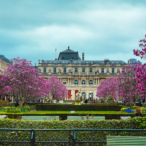 Take a stroll through the beautifully manicured Luxembourg Gardens, a short walk away