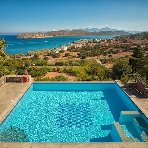 Start the day with a refreshing swim in the private pool