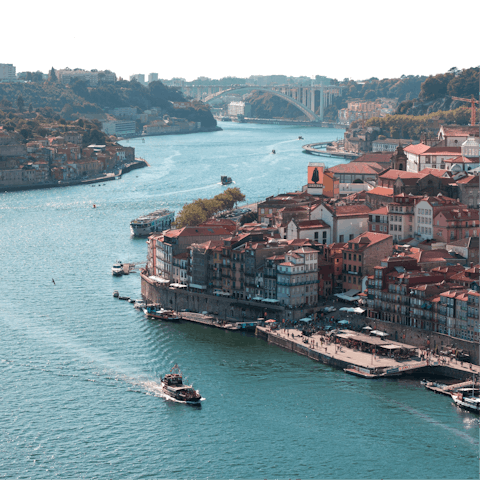 Stay in the heart of Porto, a short walk from the riverfront