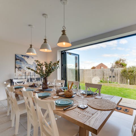 Throw open the patio doors and let the kids play in the garden