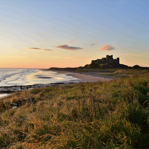 Explore the magnificent castles and beaches of Northumberland