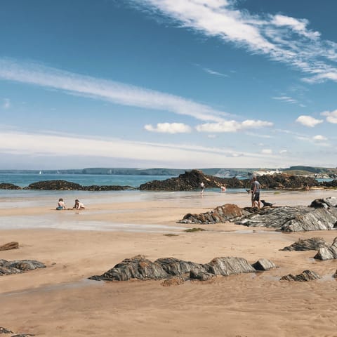 Take a road trip through the Cornish countryside and spend the day in Newquay – only forty–minutes away