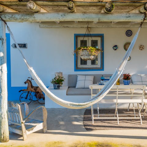 Lie back and read a good book in your own hammock 