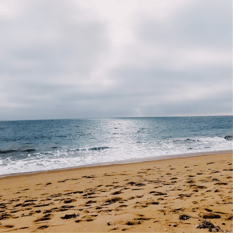 Drive twelve minutes to Playa del Rey to experience the golden sand beneath your toes